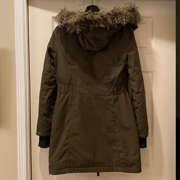 TNA Dark Olive Green Bancroft Parka Winter Ski Jacket - Picture 13 of 16